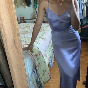 WILFRED | Lilac Satin Bellow Dress